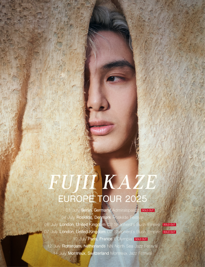 藤井風 KAZE FUJII EUROPE TOUR 2025 限定T FUJII KAZE EUROPE TOUR 2025 | Fujii Kaze OFFICIAL SITE