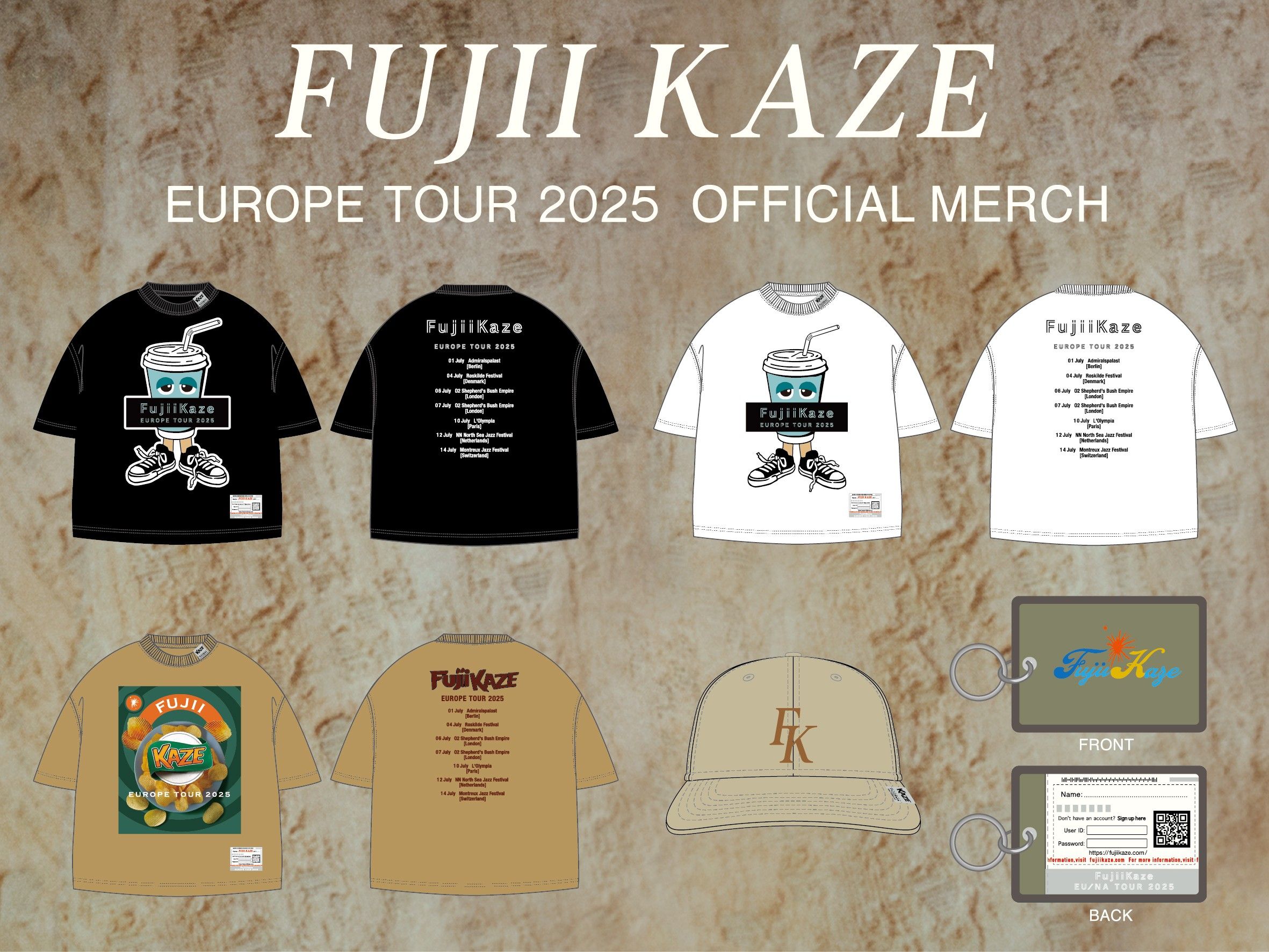 OFFICIAL MERCH] FUJII KAZE EU / NA TOUR 2025 | Fujii Kaze OFFICIAL